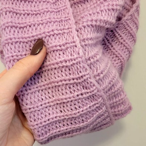 Violet Infinity Knit Scarf - Picture 4 of 6